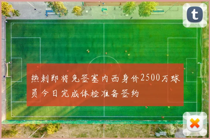 热刺即将免签塞内西身价2500万球员今日完成体检准备签约